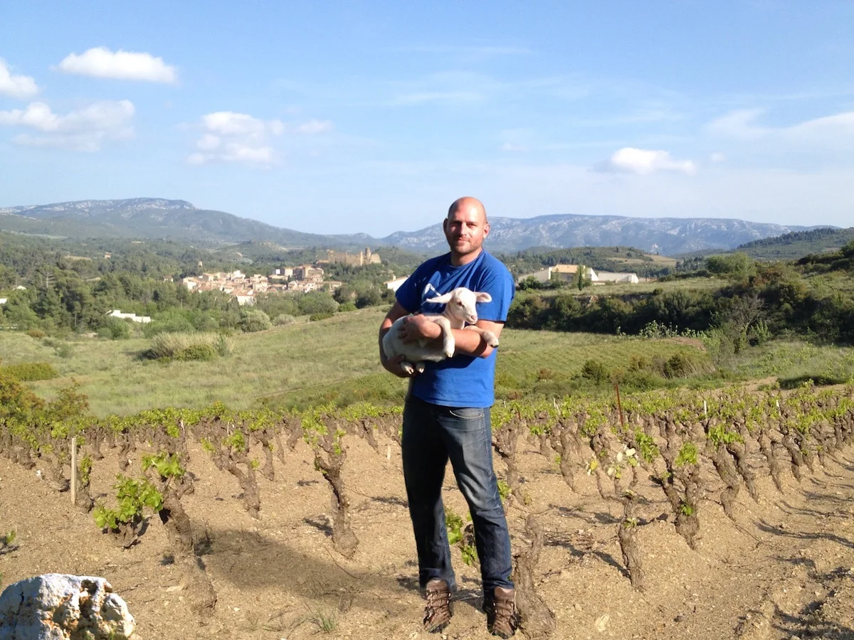Vigneron debout dans les vignes du Domaine Cirrus